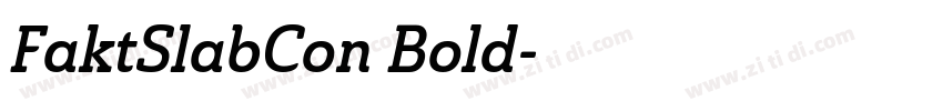 FaktSlabCon Bold字体转换
